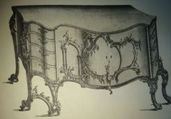 Chippendale French Commode Table