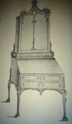 Chippendale Desk and Bookcase