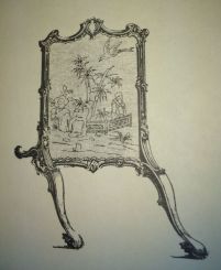 Chippendale Horse Fire Screen