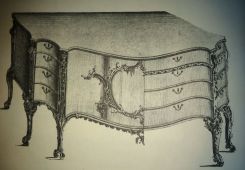 Chippendale French Commode Table