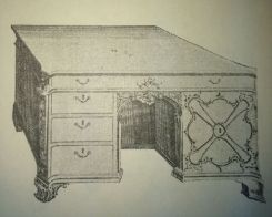 Chippendale Bureau Table