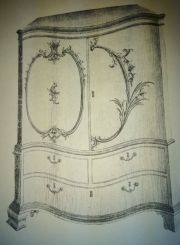 Chippendale Commode Clothes Press