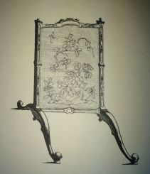 Chippendale Horse Fire Screen