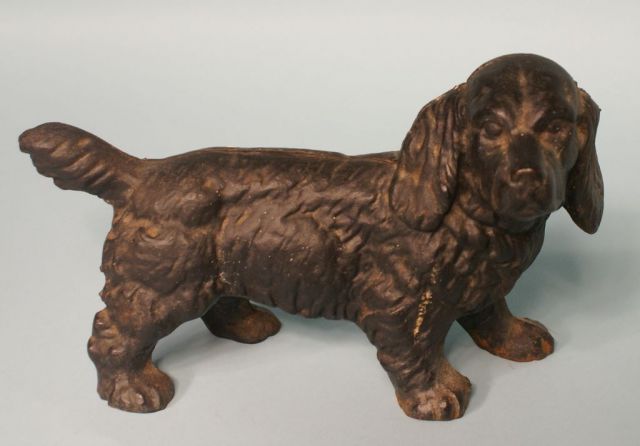 Vintage Cast Iron "Setter" Door Stop