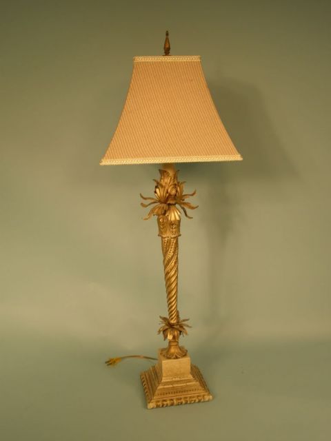 Tall Modern "Shabby Chic" Lamp