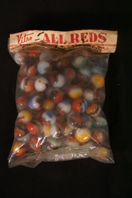 Unopened Package of Vitro "All Reds" Marbles