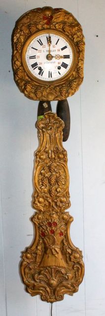 Antique Brass "Wag on the Wall" Clock