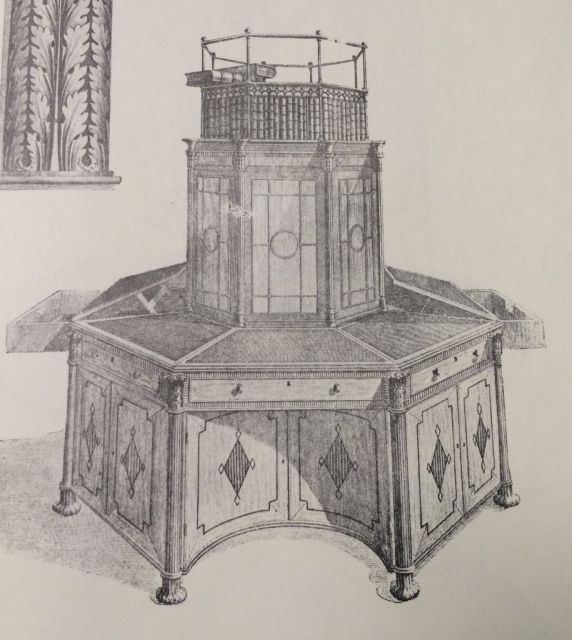 Sheraton Octagon Library Table