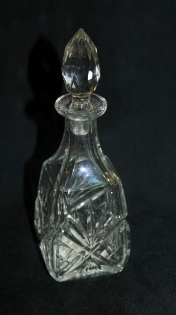Vintage Cut Glass Perfume Bottle