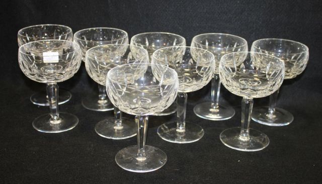 Set of Ten Waterford Glasses