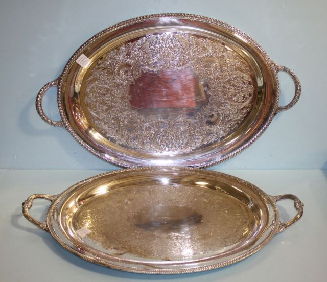 Two Silverplate Trays