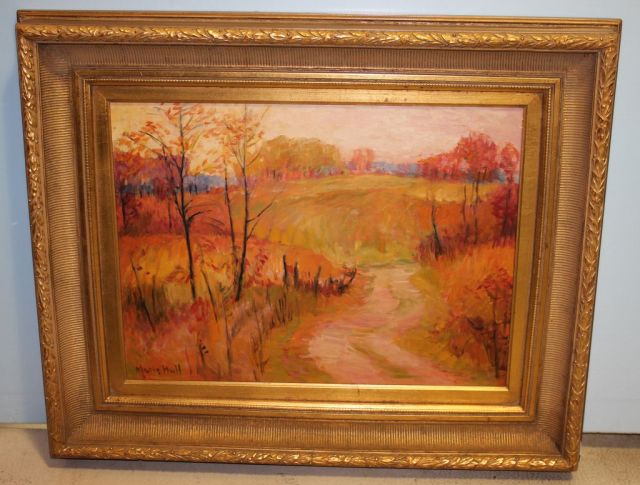 Oil on Canvas "Country Road", Marie Hull