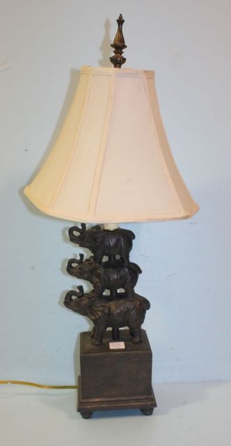 Resin Elephant Lamp