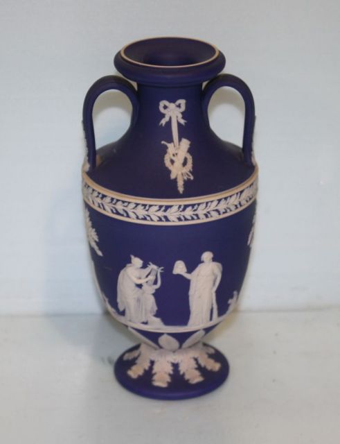 Wedgwood Blue Jasperware Vase