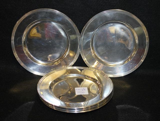 Set of Eight Lord Sanbrook International Sterling Plates