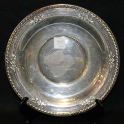 Wallace Sterling Silver Round Tray