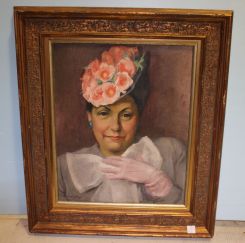 Marie Hull - Jackson Mississippi (1890-1980) Oil on Canvas of 