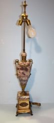 Fine French Ormolu - Mounted Lilac Marble Urn Lamp