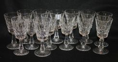 Set of Fourteen Signed Waterford Glasses