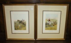 Pair of Fox Hunt Prints