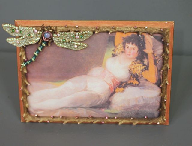 Jay Strongwater Dragonfly Enamel Frame