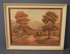 Vintage Print of Landscape signed Moore