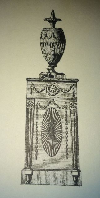 Hepplewhite Pedestal and Vase