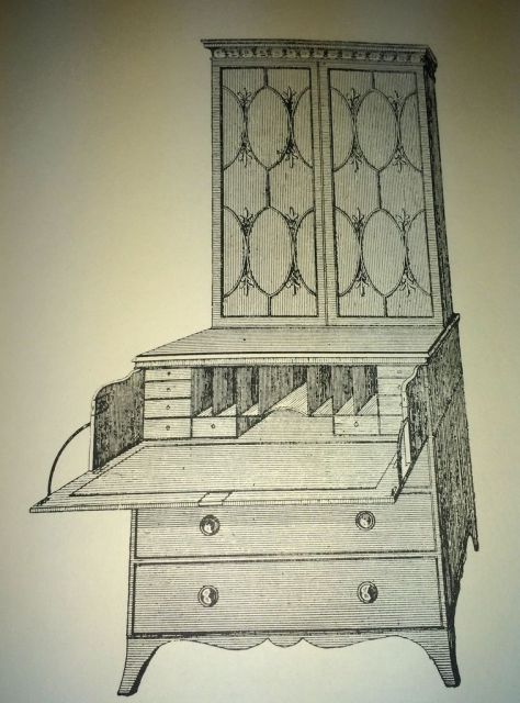 Hepplewhite Secretary and Bookcase