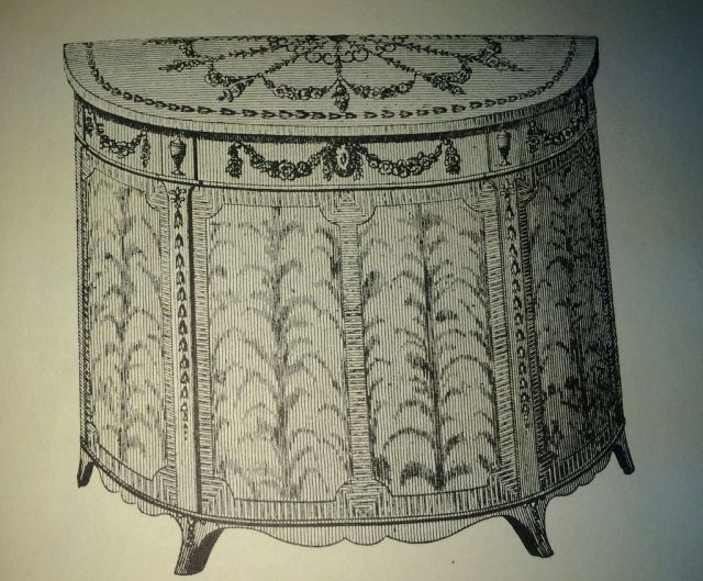 Hepplewhite Dressing Drawer and Commode