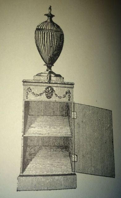 Hepplewhite Pedestal and Vase
