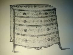 Hepplewhite Dressing Drawer and Commode