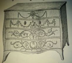 Hepplewhite Commode Dressing Table