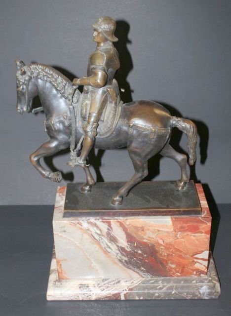 French Bronze of Equestrian Bartolommeo Colleoni