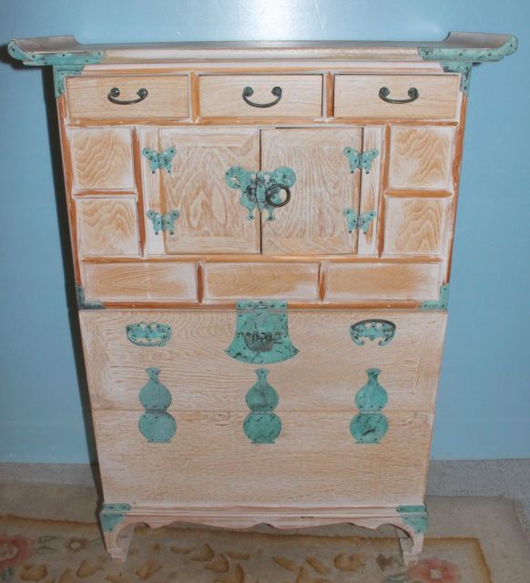 Pickle Painted Cabinet