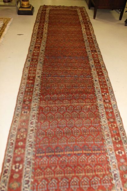 Wool Hand Knotted Runner Rug