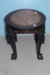 Chinese Marble Top Plant Stand