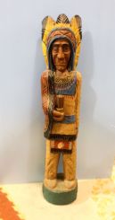 Cigar Store Hand Carved Indian