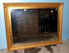 Very Fine 19th Century Large Gold Leaf Mirror