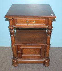 Nineteenth Century Walnut Bedside Table