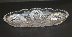 Cut Glass Celery Dish