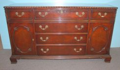Vintage Mahogany Chippendale Style Buffet
