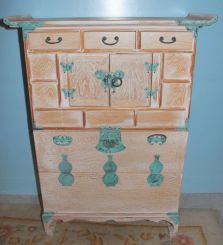 Pickle Painted Cabinet
