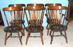 Set of Six Arrowback Dining Chairs