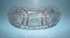 Cut Glass Banana Bowl