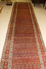 Wool Hand Knotted Runner Rug