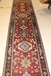 Wool Hand Knotted Runner Rug