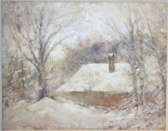 Primitive Oil Painting of 