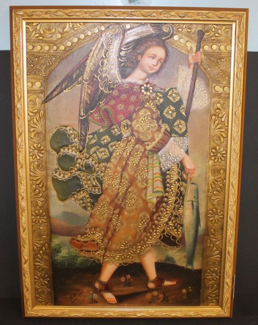 Oil On Canvas of St. Raphael