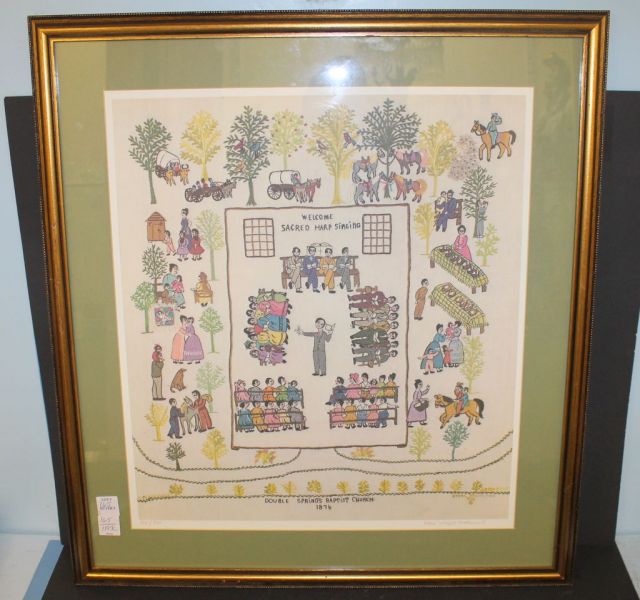 Stitch work print by Ethel Wright Mohamed