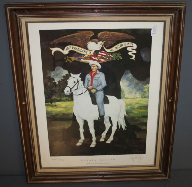 "Ronald Reagan, An American Hero" Poster 1987